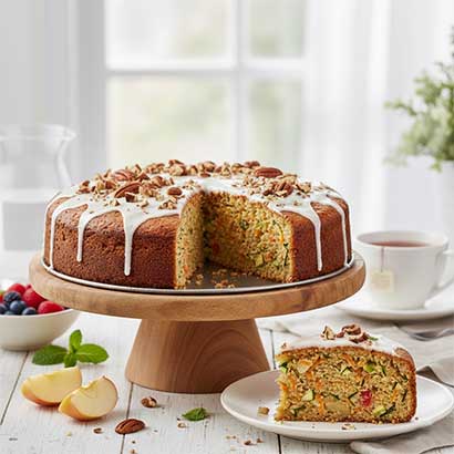 fruits and veggie cake