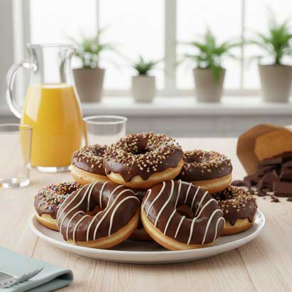 chocolate glazed donuts